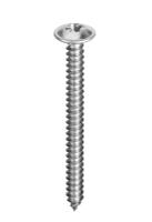 286-7027 RS PRO Bright Zinc Plated Steel Flanged Head Self Tapping Screw, N°4 x 9.5mm Long