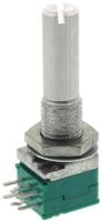 rk09712200jb Alps Alpine RK097 10kΩ Rotary Carbon Film Potentiometer, Panel Mount (Through Hole), RK09712200JB