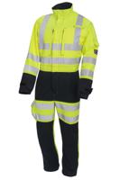 6458-nye-t40 ProGARM Yellow/Navy Reusable Hi Vis Overalls, M