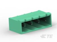 796636-4 TE Connectivity, 5.08mm Pitch, Buchanan, 4 Way, , Pluggable Terminal Block, Header, Through Hole, Solder Termination,