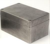 190-1862 RS PRO Silver Aluminium Enclosure, IP66, IK09, Silver Lid, 200 x 140 x 90mm