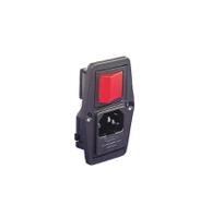 bvb01z000011 Bulgin C14 Panel Mount IEC Connector Male, 10A, 250 V, Fuse Size 5 x 20mm
