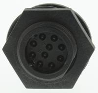 px041210s Bulgin Circular Connector, 10 Contacts, Front, Miniature Connector, Socket, Female, IP68, Buccaneer 400 Series