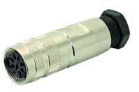 c09131d1071012 Amphenol Industrial, C091 7 Pole M16 Din, DIN EN 61076-2-106, 7A, 100 V IP67, Screw Coupling, Female, Cable Mount