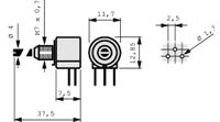 smc-10-h04-103-a-2020-mta PIHER SENSORS AND CONTROLS S.S.A 10kΩ Rotary Potentiometer 1-Gang Panel Mount, SMC-10 H04 103 A 2020 MTA