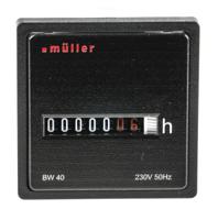 bw-4028-230v Muller BW40 Hour Meter, 5 Digit, 230 V ac