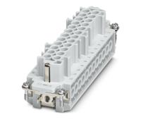 1648306 Phoenix Contact Heavy Duty Power Connector Insert, 16A, Female, HEAVYCON B24 Series, 24 Contacts