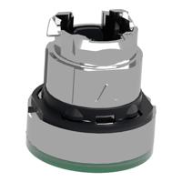 zb4bw333s Schneider Electric Harmony XB4 Series Green Illuminated Spring Return Push Button Head, 22mm Cutout, IP66, IP67, IP69K