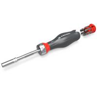 atcl1pb Facom 1/4 in Hexagon Slotted; Phillips; Pozidriv; Resistorx; Hexagon Ratchet Bit Set Chrome Chrome Vanadium Steel