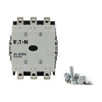 139537-dilm185a22rac240 Eaton Contactor, 240 V Coil, 3-Pole, 337 A, 90 kW, 2NC, 2NO, 400 V