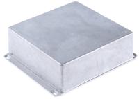 1590ffl Hammond 1590 Series Natural Die Cast Aluminium Enclosure, IP54, Flanged, Natural Lid, 187.5 x 187.5 x 63mm