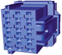 6-968972-1 TE Connectivity, AMP MCP 2.8 Automotive Connector Socket Blue 12 Way