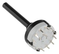 ck1049 Lorlin, 12 Position SPST Rotary Switch, 150 mA @ 250 V ac, Through Hole