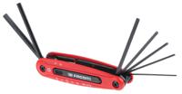 86hje7b Facom 7 piece Folding Hex Key Set, 1.5 - 2 - 2.5 - 3 - 4 - 5 - 6mm