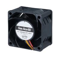 9hv0612p1j0011 Sanyo Denki 9HV Series Axial Fan, 12 V dc, DC Operation, 112.8m³/h, 32.4W, 2.7A Max, 60 x 60 x 38mm