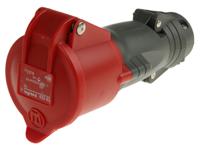 0-522-83 Legrand IP44 Red Socket, Rated At 16A