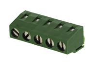 282836-5 TE Connectivity Buchanan Series PCB Terminal Strip, 5-Contact, 5mm Pitch, Through Hole Mount, 1-Row, Screw Termination