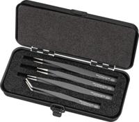 32349 Wiha 130 mm, Chrome Nickel Steel, Flat, Tweezers