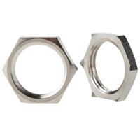 52103220 Lapp Silver Nickel Plated Brass Cable Gland Locknut, PG11 Thread
