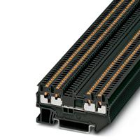 3208199 Phoenix Contact  PT 1.5/S-QUATTRO BK Series Black, 0.14 → 1.5mm², Single-Level, Push In Termination
