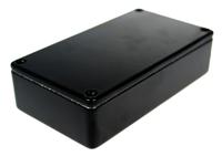 rtm500313-blk CAMDENBOSS 5000 Series Black Die Cast Aluminium Enclosure, IP54, Black Lid, 112 x 62 x 31mm