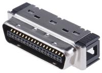 10136-6000el 3M 101 36 Way Cable Mount D-sub Connector Plug, 1.27mm Pitch