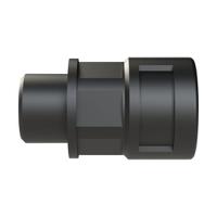 bvnd-m162gt Straight, Conduit Fitting, 12mm Nominal Size, M16, Polyamide 6, Black