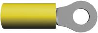 320567 TE Connectivity, PIDG Insulated Ring Terminal, M3.5 Stud Size, 2.6mm² to 6.6mm² Wire Size, Yellow