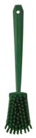 41862 Vikan Hard Bristle Green Scrubbing Brush, 36mm bristle length, Polyester bristle material