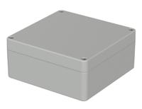 03217000 Bopla Euromas Series Grey ABS Enclosure, IP65, Flanged, Grey Lid, 122 x 120 x 55mm