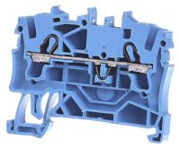 2002-1204 WAGO  TOPJOB S, 2002 Series Blue, 2.5mm², Single-Level, Push-In Cage Clamp Termination, ATEX, IECEx