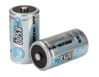 5035362 Ansmann MaxE Ansmann NiMH Rechargeable D Batteries, 8.5Ah