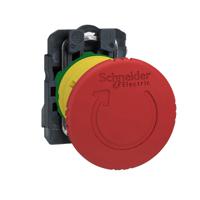 xb5as8446 Schneider Electric Harmony Series Trigger Action Emergency Stop Push Button, Panel Mount, 22.5mm Cutout, IP66, IP67,