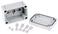 11040201 Spelsberg TK PS Series Grey Polystyrene Enclosure, IP66, Grey Lid, 94 x 65 x 57mm