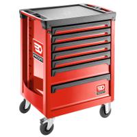 roll7m3apf Facom 7 Drawer Polypropylene with Fiber Wheeled Tool Cabinet