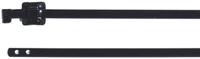 111-91123-mlt12ssc10-ss316sp-bk HellermannTyton Cable Tie, Releasable, 330mm x 10.26 mm, Black Polyester Coated Stainless Steel, Pk-100