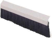 327-0000 RS PRO Black Aluminium, Nylon Brush Strip, 150mm