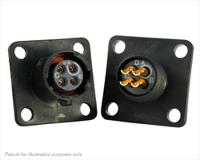 uts08e4s Souriau Sunbank by Eaton Circular Connector, 4 Contacts, Flange, Standard Connector, Plug, Female, IP68, IP69K, UTS