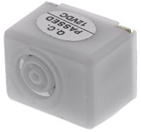457-059 RS PRO 75dB Through Hole Continuous Internal Magnetic Buzzer Component, 22.5 x 17 x 15.5mm, 9V dc Min, 15V dc Max