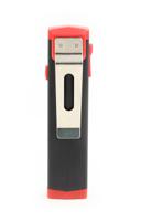 219-8139 RS PRO LED Pocket Torch Black, Red - Rechargeable 400 lm, 89 mm