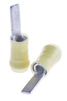 131332 TE Connectivity , PIDG Insulated Crimp Blade Terminal 12.3mm Blade Length, 2.6mm² to 6.6mm², 12AWG to 10AWG, Yellow