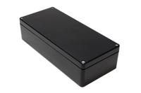 1590zgrp163bk Hammond 1590ZGRPBK Series Black Fibreglass Reinforced Polyester Enclosure, IP66, 361 x 160 x 90mm