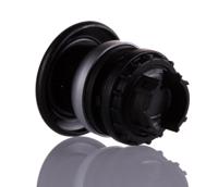 216712-m22-dp-s Eaton RMQ Titan M22 Series Black Momentary Push Button Head, 22mm Cutout, IP67
