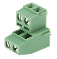 1726040 Phoenix Contact MKKDSN 1.5/2-5.08 Series PCB Terminal Block, 4-Contact, 5.08mm Pitch, Through Hole Mount, 2-Row, Screw