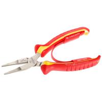 188a16ve Facom Flat Nose Pliers, 168 mm Overall, Flat Tip, VDE/1000V