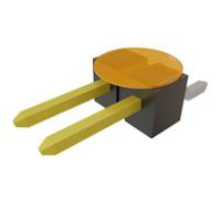tsm-102-01-s-sh-k-tr Samtec TSM Series Vertical Surface PCB Header, 2 Contact(s), 2.54 mm Pitch, 1 Row, Unshrouded