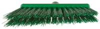 29143 Vikan Broom, Green With Polyester, Polypropylene, Stainless Steel Bristles for Food Industry, Wet Floors