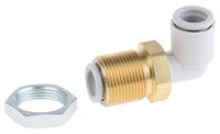 kq2le08-00a SMC Pneumatic Bulkhead Threaded-to-Tube Adapter, Push In 8 mm, M16 x 1 Male BSPPx8mm