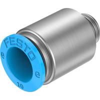 npqe-dk-g18-q10-f1a-p10 Festo NPQE-DK Series Push-in Fitting, G 1/8 to Push In 10 mm, Threaded Connection Style, NPQE-DK-G18-Q10-F1A-P10