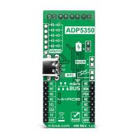 mikroe-4909 MikroElektronika BATT-MAN 3 Click Lithium-ion/Lithium-Polymer Battery Power Management for ADP5350 for mikroBUS Socket